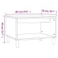 vidaXL Τραπεζάκι Σαλονιού Γκρι Sonoma 60x50x40 εκ. Επεξεργασμένο Ξύλο