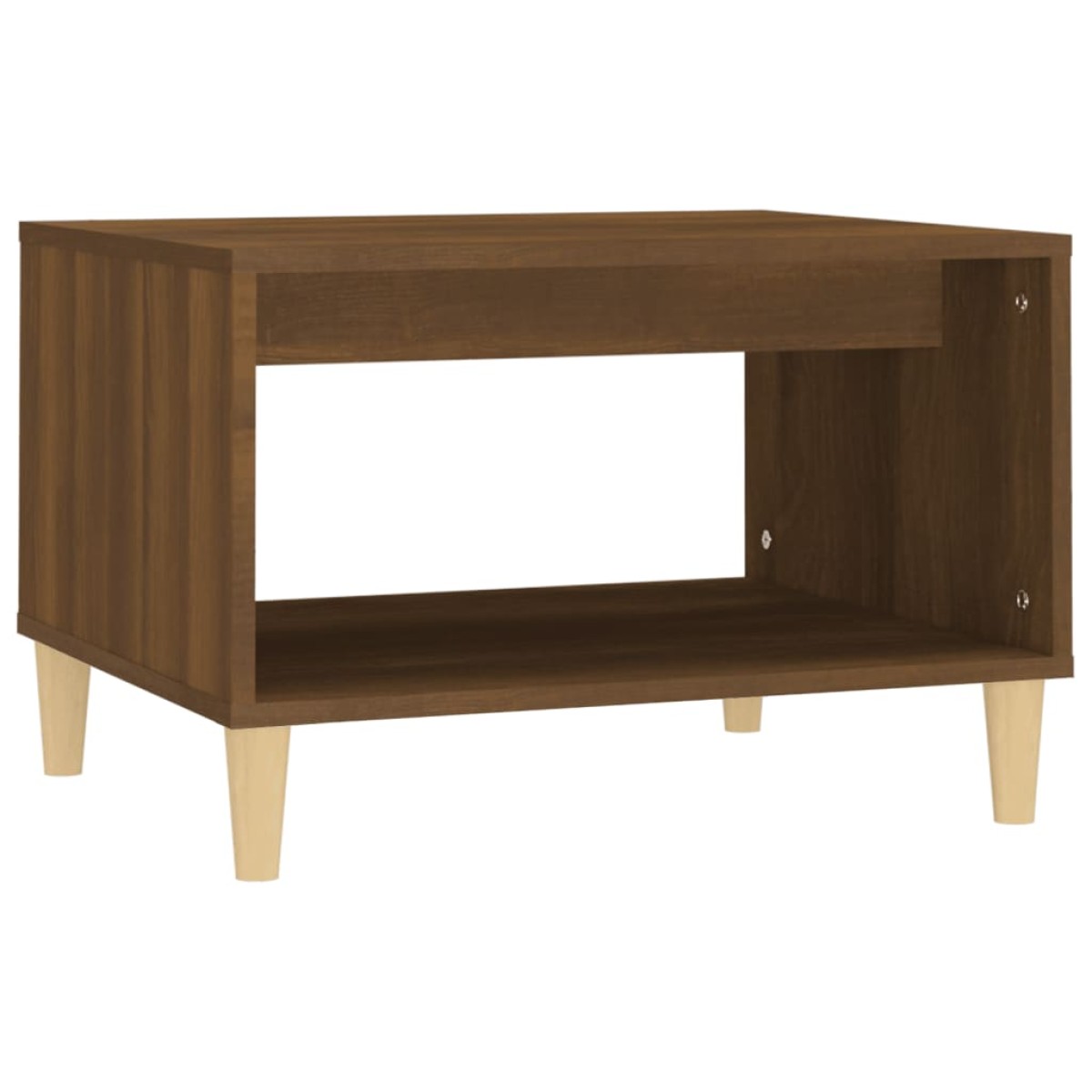 vidaXL Τραπεζάκι Σαλονιού Καφέ Δρυς 60x50x40 εκ. Επεξεργασμένο Ξύλο