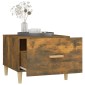 vidaXL Τραπεζάκια Σαλονιού 2 τεμ Καπνιστή Oak 50x50x40 εκ Επεξ. Ξύλο