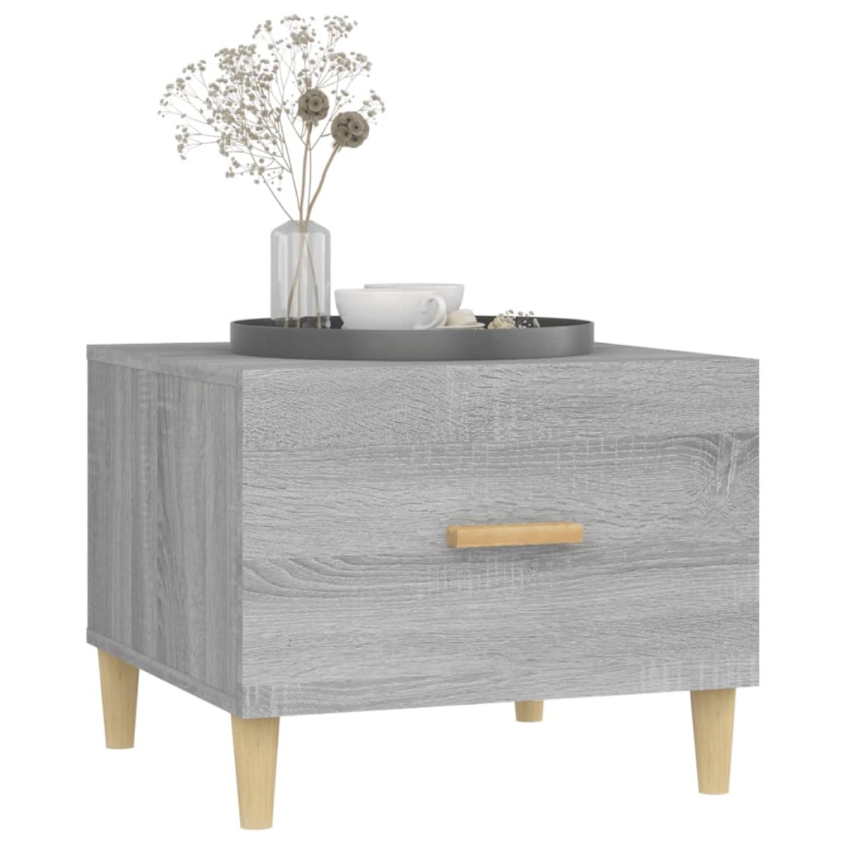 vidaXL Τραπεζάκι Σαλονιού Γκρι Sonoma 50x50x40 εκ. Επεξεργασμένο Ξύλο