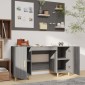 vidaXL Γραφείο Γκρι Sonoma 140x50x75 εκ. από Επεξεργασμένο Ξύλο