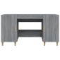 vidaXL Γραφείο Γκρι Sonoma 140x50x75 εκ. από Επεξεργασμένο Ξύλο