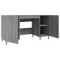 vidaXL Γραφείο Γκρι Sonoma 140x50x75 εκ. από Επεξεργασμένο Ξύλο