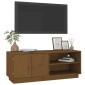 vidaXL Έπιπλο Τηλεόρασης Καφέ Μελί 105x34x40 εκ. από Μασίφ Ξύλο Πεύκου