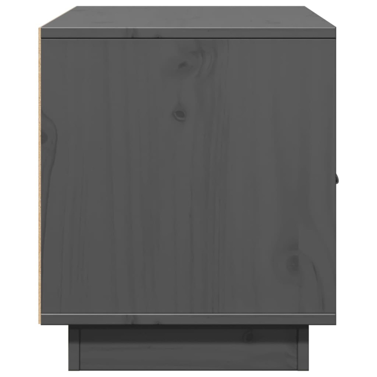vidaXL Έπιπλο Τηλεόρασης Γκρι 80 x 34 x 40 εκ. από Μασίφ Ξύλο Πεύκου