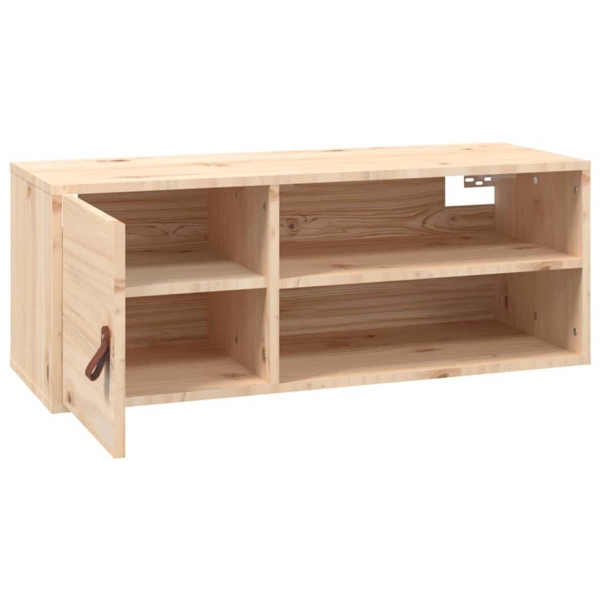 vidaXL Ντουλάπι Τοίχου 80 x 30 x 30 εκ. από Μασίφ Ξύλο Πεύκου