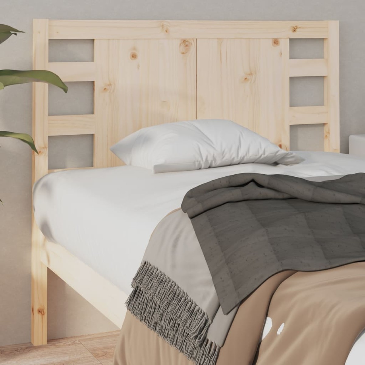 vidaXL Κεφαλάρι 96 x 4 x 100 εκ. από Μασίφ Ξύλο Πεύκου