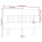 vidaXL Κεφαλάρι Κρεβατιού Λευκό 123,5x3x81 εκ. Μασίφ Ξύλο Πεύκου