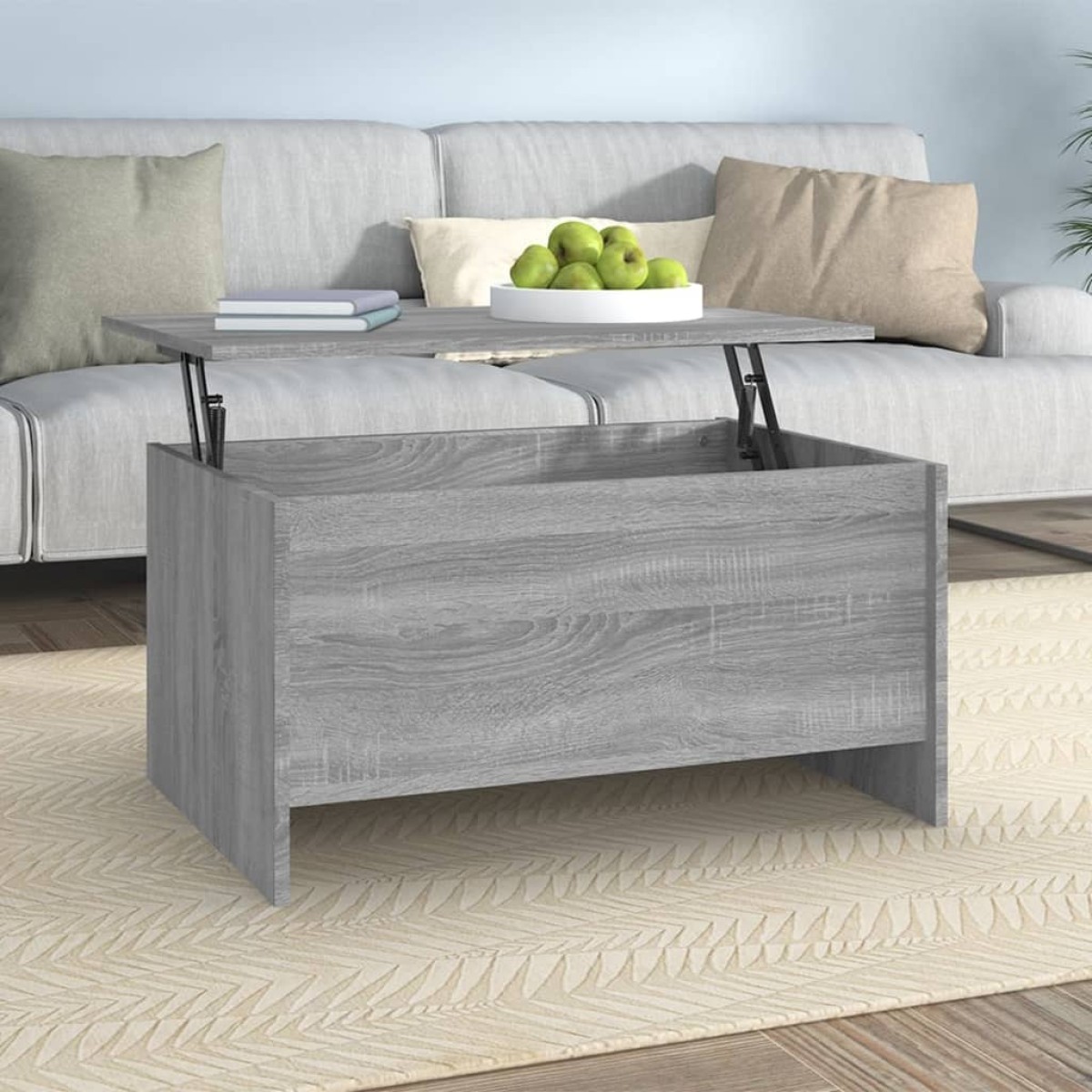 vidaXL Τραπεζάκι Σαλονιού Γκρι Sonoma 80x55,5x41,5 εκ. Επεξεργ. Ξύλο