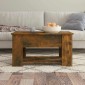vidaXL Τραπεζάκι Σαλονιού Καπνιστή Δρυς 79x49x41 εκ. Επεξεργασμ. Ξύλο