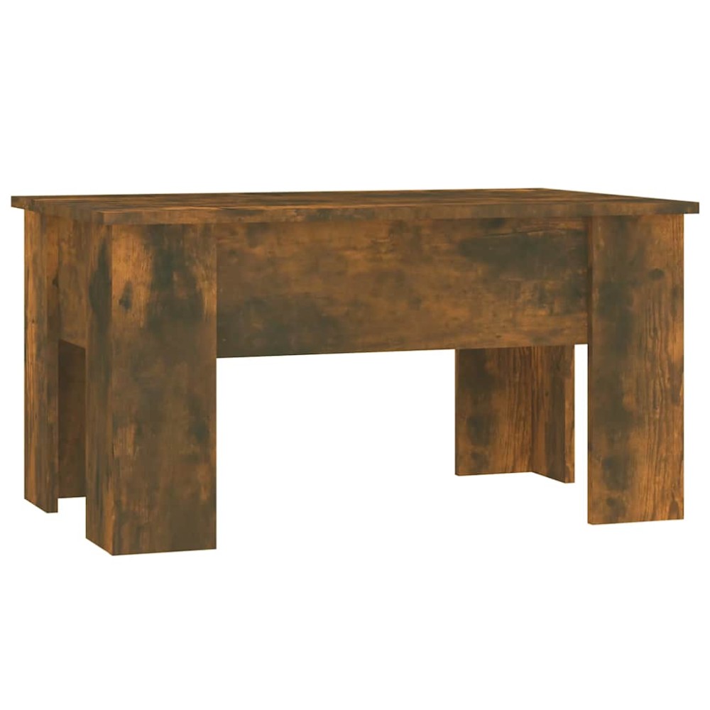 vidaXL Τραπεζάκι Σαλονιού Καπνιστή Δρυς 79x49x41 εκ. Επεξεργασμ. Ξύλο