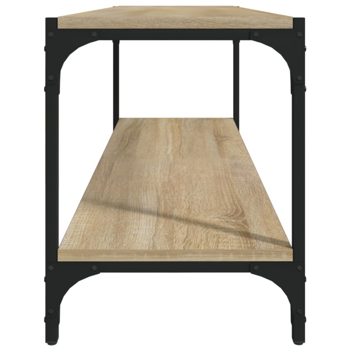 vidaXL Έπιπλο Τηλεόρασης Sonoma Δρυς 100x33x41 εκ. Επεξ. Ξύλο & Ατσάλι