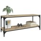vidaXL Έπιπλο Τηλεόρασης Sonoma Δρυς 100x33x41 εκ. Επεξ. Ξύλο & Ατσάλι