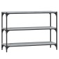 vidaXL Βιβλιοθήκη Γκρι Sonoma 100 x 33 x 70,5 εκ. Επεξ. Ξύλο & Ατσάλι