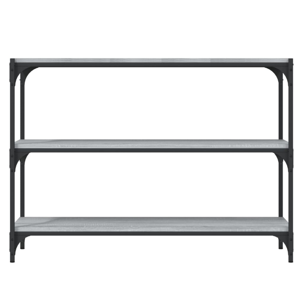 vidaXL Βιβλιοθήκη Γκρι Sonoma 100 x 33 x 70,5 εκ. Επεξ. Ξύλο & Ατσάλι