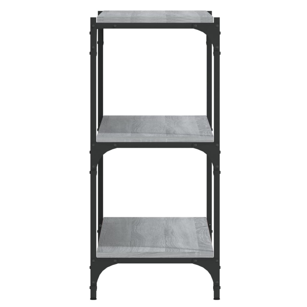 vidaXL Βιβλιοθήκη Γκρι Sonoma 100 x 33 x 70,5 εκ. Επεξ. Ξύλο & Ατσάλι