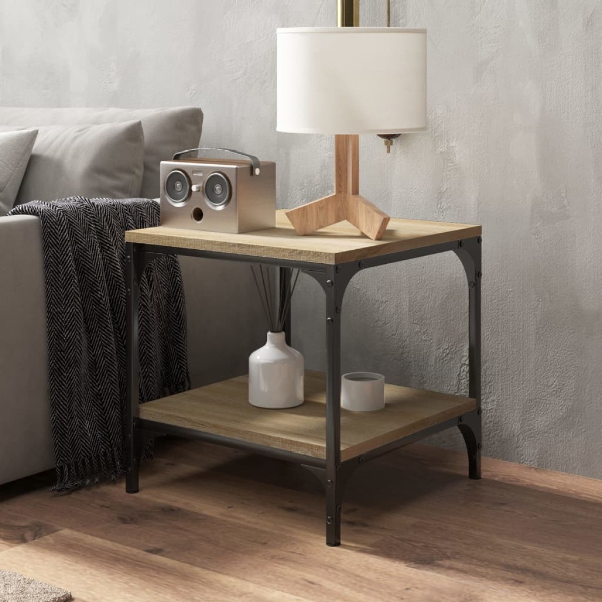 vidaXL Τραπεζάκια Σαλονιού 2 τεμ. Sonoma Δρυς 40x40x40 εκ. Επεξ. Ξύλο