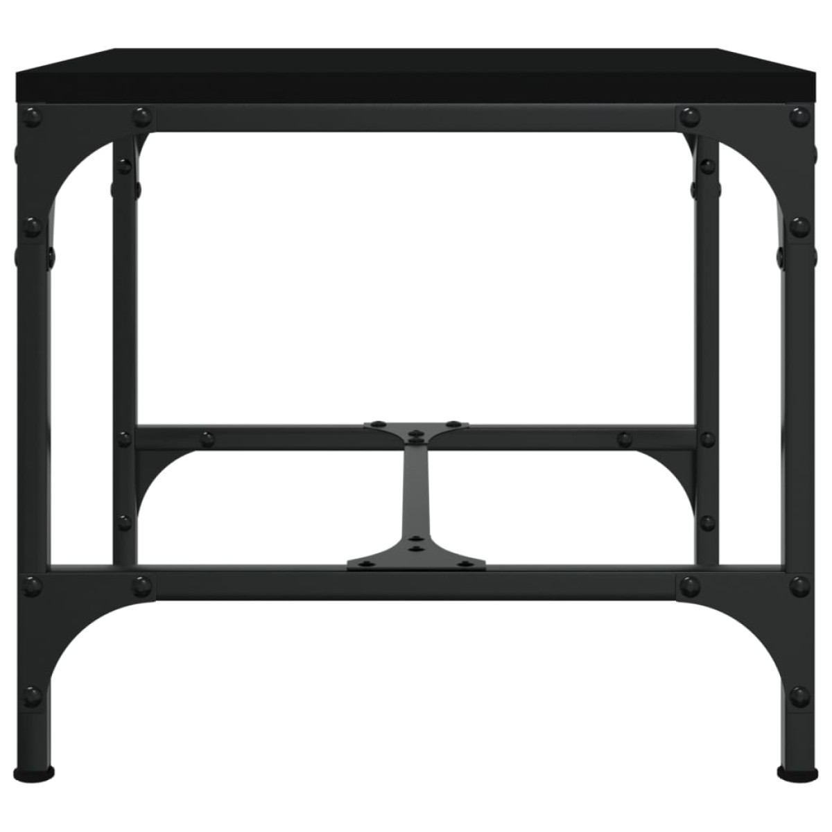vidaXL Βοηθητικά Τραπέζια 2 τεμ. Μαύρα 40x40x35 εκ. Επεξεργασμένο Ξύλο