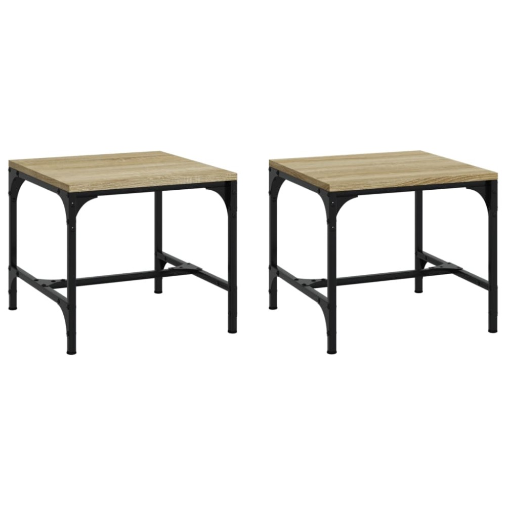 vidaXL Τραπεζάκια Σαλονιού 2 τεμ. Sonoma Δρυς 40x40x35 εκ. Επεξ. Ξύλο