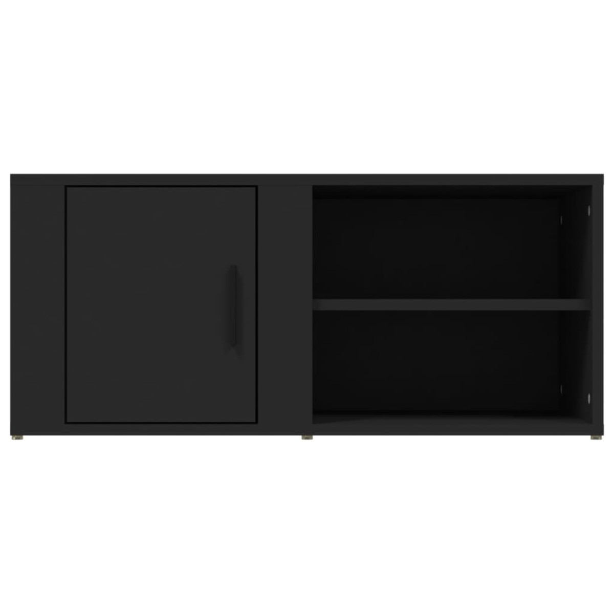 vidaXL Έπιπλα Τηλεόρασης 2 τεμ. Μαύρα 80x31,5x36εκ. Επεξεργασμένο Ξύλο