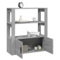 vidaXL Ντουλάπι Γκρι Sonoma 80x30x90 εκ. από Επεξεργασμένο Ξύλο