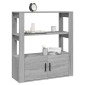 vidaXL Ντουλάπι Γκρι Sonoma 80x30x90 εκ. από Επεξεργασμένο Ξύλο