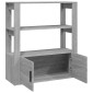 vidaXL Ντουλάπι Γκρι Sonoma 80x30x90 εκ. από Επεξεργασμένο Ξύλο