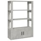 vidaXL Ντουλάπι Γκρι Σκυροδέματος 80x30x119,5 εκ. Επεξεργασμένο Ξύλο