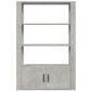 vidaXL Ντουλάπι Γκρι Σκυροδέματος 80x30x119,5 εκ. Επεξεργασμένο Ξύλο