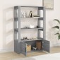 vidaXL Ντουλάπι Γκρι Sonoma 80x30x119,5 εκ. από Επεξεργασμένο Ξύλο