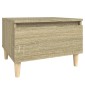 vidaXL Βοηθητικό Τραπέζι Sonoma Δρυς 50x46x35 εκ. Επεξεργασμένο Ξύλο