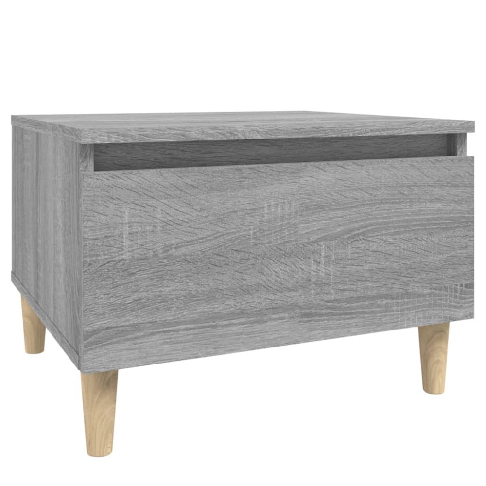 vidaXL Τραπέζι Βοηθητικό Γκρι Sonoma 50x46x35 εκ. Επεξεργασμένο Ξύλο