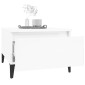 vidaXL Βοηθητικά Τραπέζια 2 τεμ. Γυαλ.Λευκό 50x46x35 εκ. Επεξ. Ξύλο