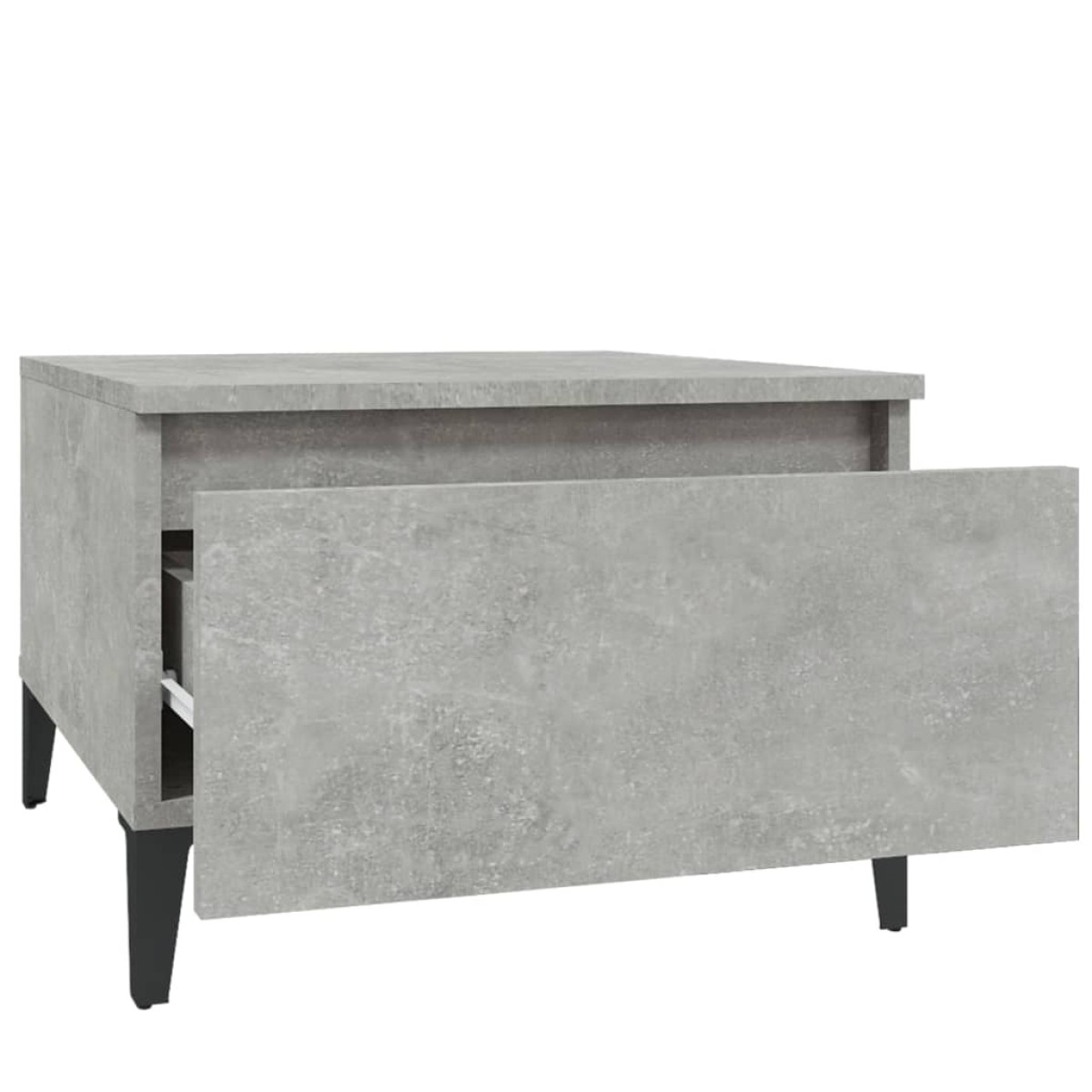 vidaXL Τραπέζι Βοηθητικό Γκρι Σκυροδ. 50x46x35 εκ. Επεξεργασμένο Ξύλο