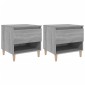 vidaXL Κομοδίνα 2 τεμ Γκρι sonoma 50x46x50 εκ. από Επεξεργασμένο Ξύλο