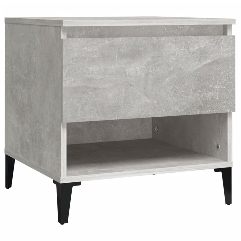 vidaXL Βοηθητικό Τραπέζι Γκρι Σκυροδ. 50x46x35 εκ. Επεξεργασμένο Ξύλο