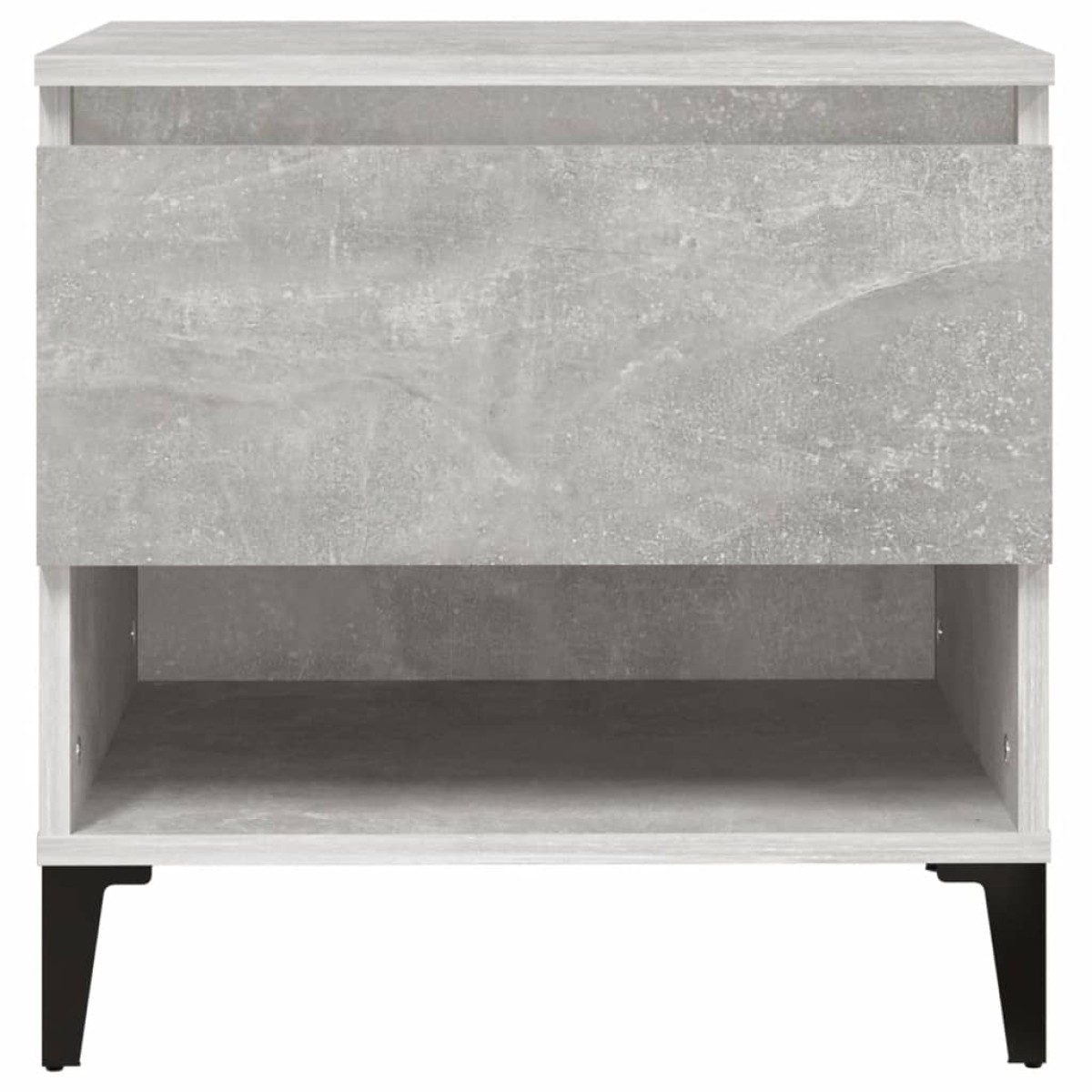 vidaXL Βοηθητικό Τραπέζι Γκρι Σκυροδ. 50x46x35 εκ. Επεξεργασμένο Ξύλο