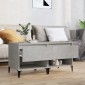 vidaXL Βοηθητικά Τραπέζια 2 τεμ Γκρι Σκυροδ. 50x46x50 εκ. Επεξ. Ξύλο