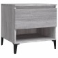 vidaXL Βοηθητικό Τραπέζι Γκρι Sonoma 50x46x50 εκ. Επεξεργασμένο Ξύλο