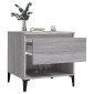 vidaXL Βοηθητικό Τραπέζι Γκρι Sonoma 50x46x50 εκ. Επεξεργασμένο Ξύλο