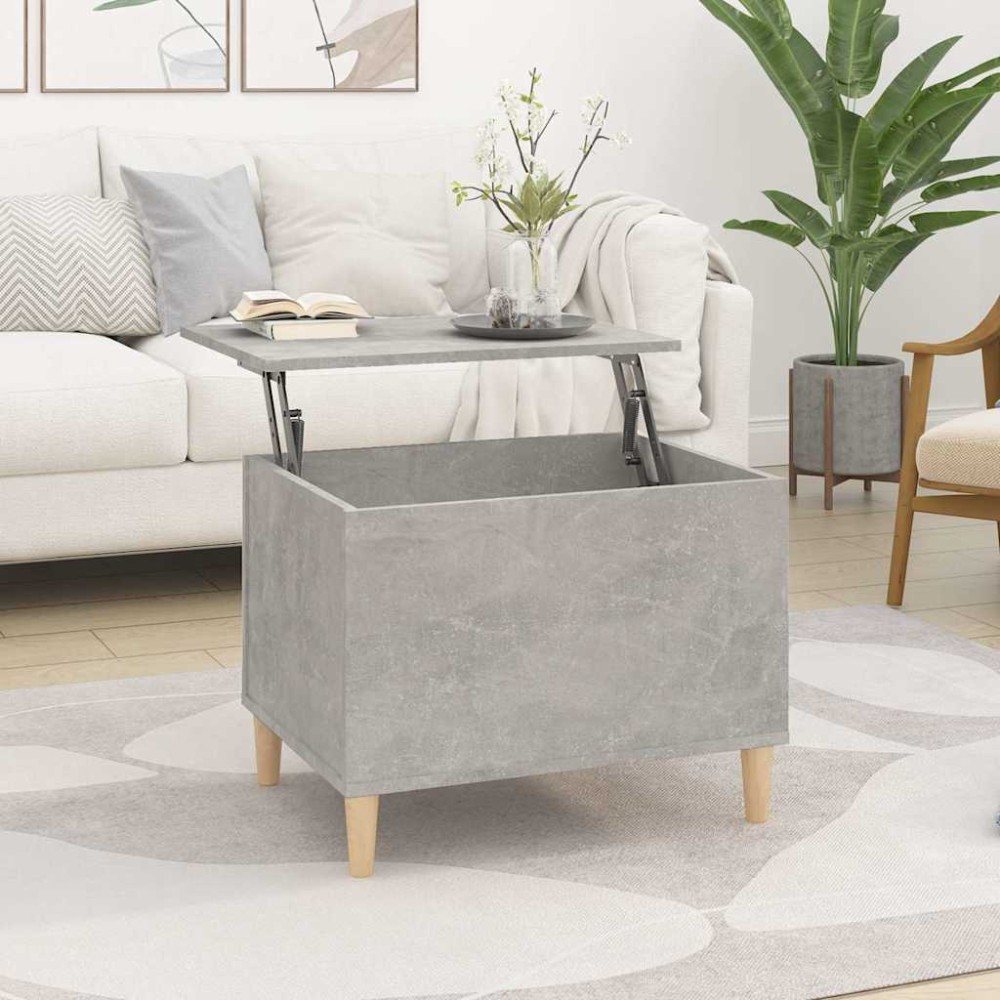 vidaXL Τραπεζάκι Σαλονιού Γκρι Σκυρ. 60x44,5x45 εκ. Επεξεργ. Ξύλο
