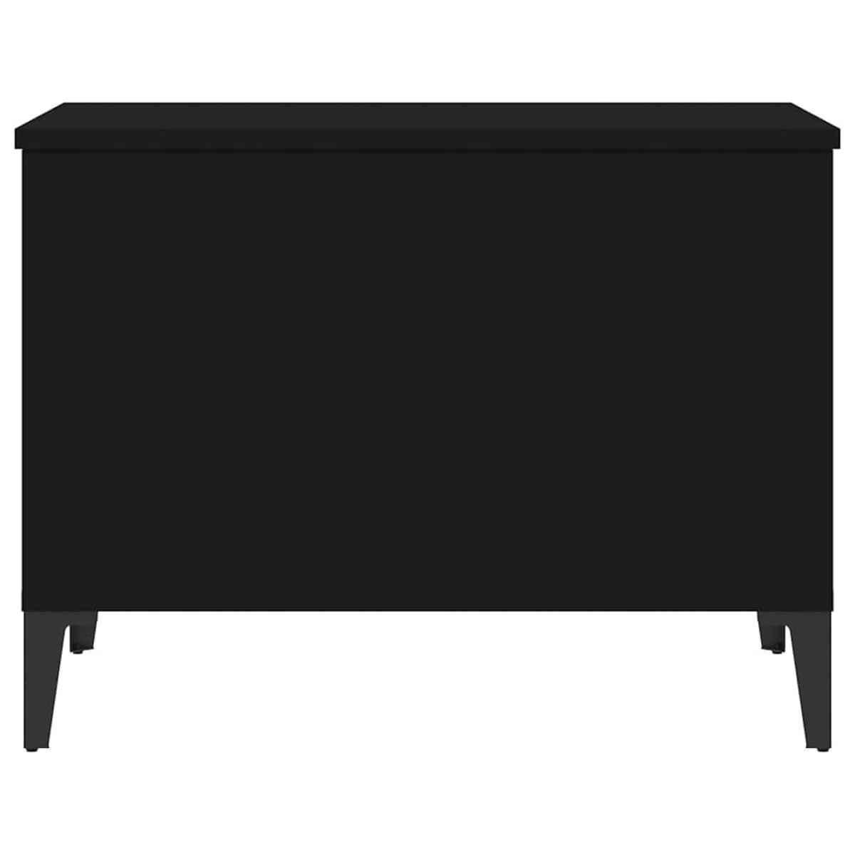 vidaXL Τραπεζάκι Σαλονιού Μαύρο 60x44,5x45 εκ. Επεξεργασμένο Ξύλο