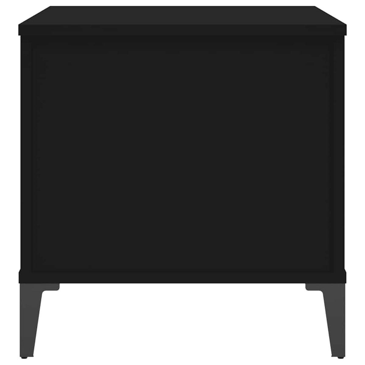 vidaXL Τραπεζάκι Σαλονιού Μαύρο 60x44,5x45 εκ. Επεξεργασμένο Ξύλο