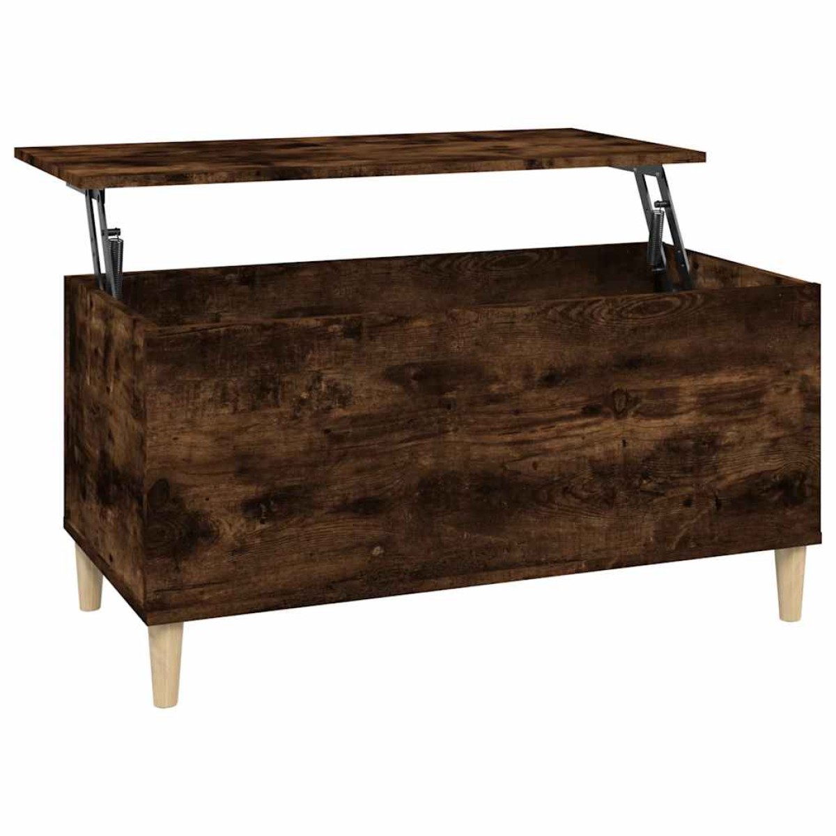 vidaXL Τραπεζάκι Σαλονιού Καπνιστή Δρυς 90x44,5x45 εκ. Επεξ. Ξύλο