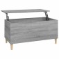 vidaXL Τραπεζάκι Σαλονιού Γκρι Sonoma 90x44,5x45 εκ.Επεξεργασμένο Ξύλο