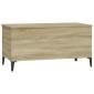 vidaXL Τραπεζάκι Σαλονιού Sonoma Δρυς 90x44,5x45εκ. Επεξεργασμένο Ξύλο