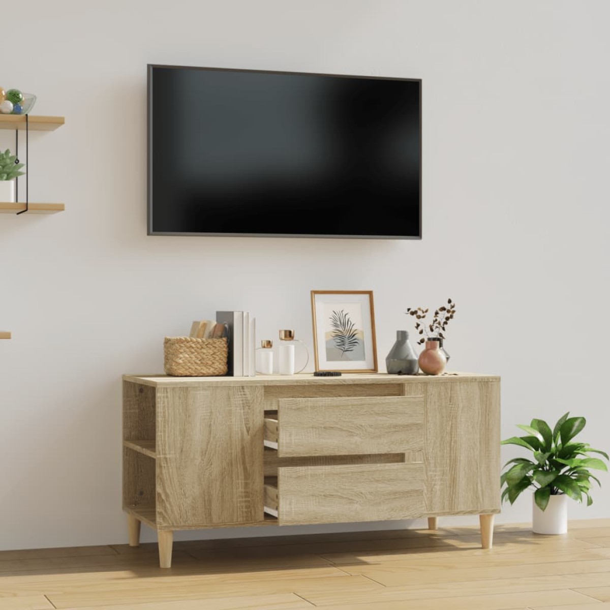 vidaXL Έπιπλο Τηλεόρασης Sonoma Δρυς 102x44,5x50 εκ. Επεξ. Ξύλο