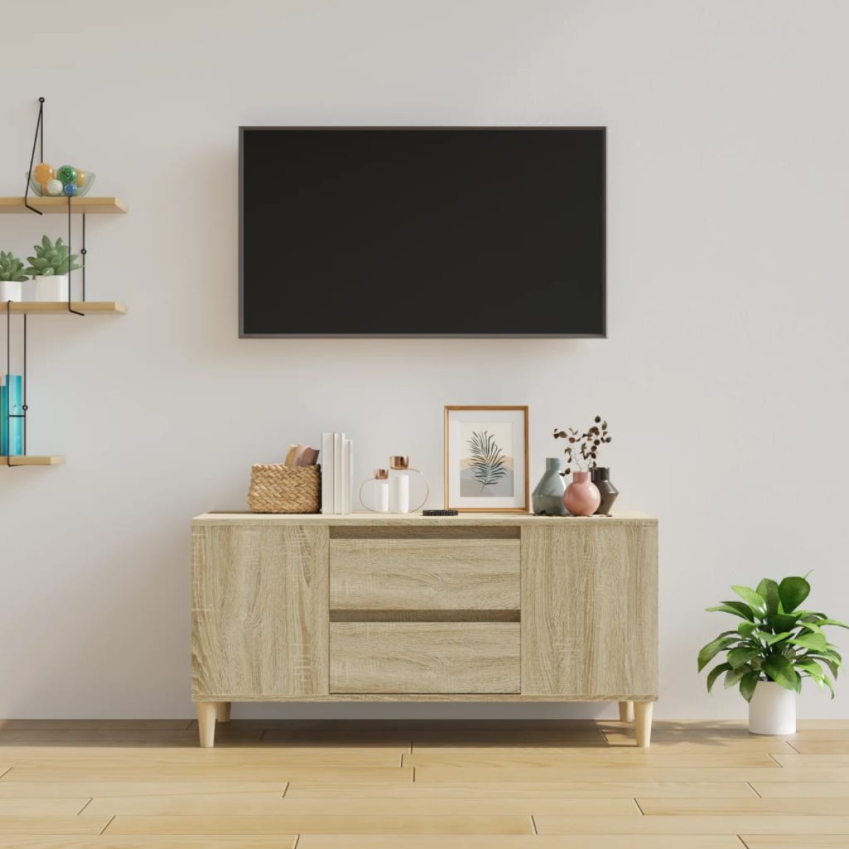 vidaXL Έπιπλο Τηλεόρασης Sonoma Δρυς 102x44,5x50 εκ. Επεξ. Ξύλο