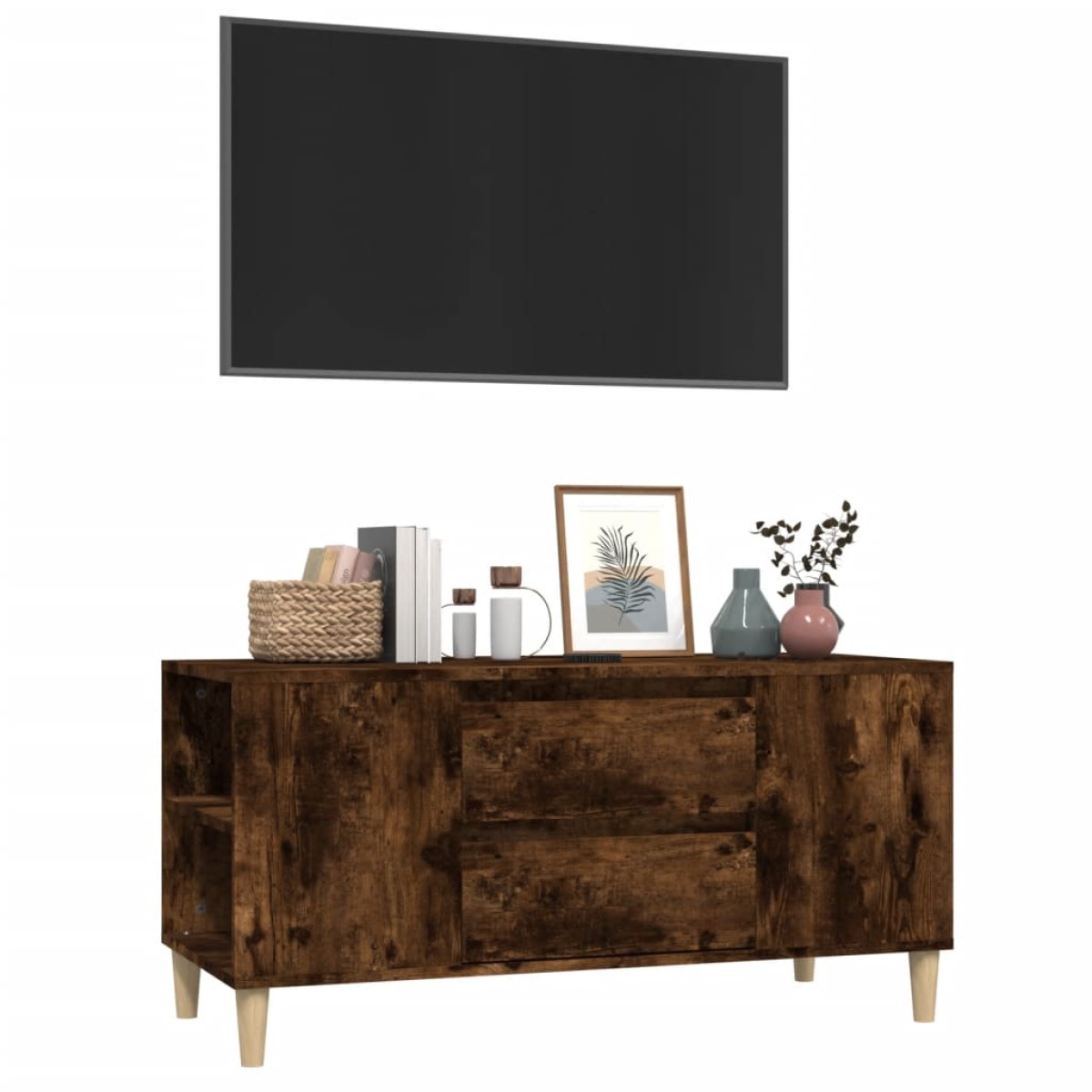 vidaXL Έπιπλο Τηλεόρασης Καπνιστή Δρυς 102x44,5x50 εκ. Επεξ. Ξύλο