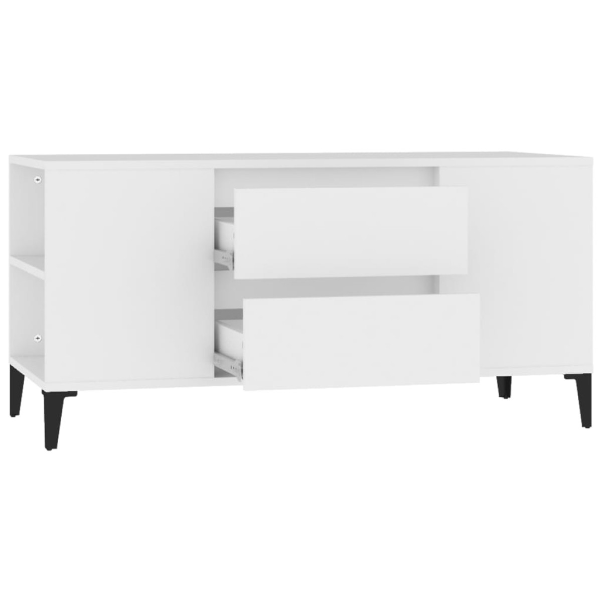 vidaXL Έπιπλο Τηλεόρασης Λευκό 102 x 44,5 x 50 εκ. Επεξεργασμένο Ξύλο